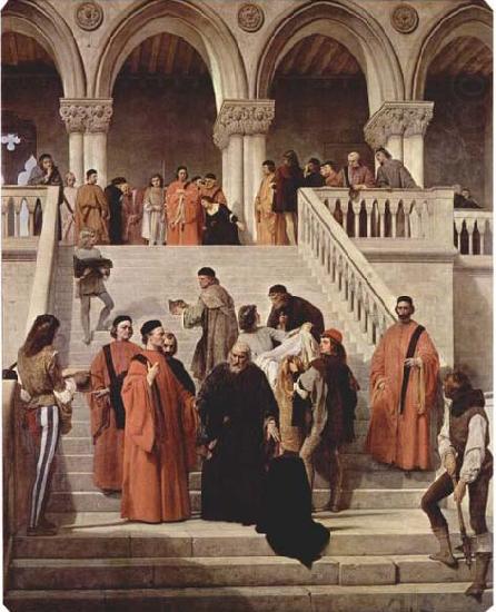 The Death of the Doge Marin Faliero, Francesco Hayez